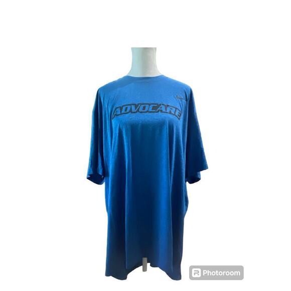 Men’s Nike Dri-Fit Advocare Short Sleeve Blue T-Shirt Size 2XL NWT - Picture 1 of 3